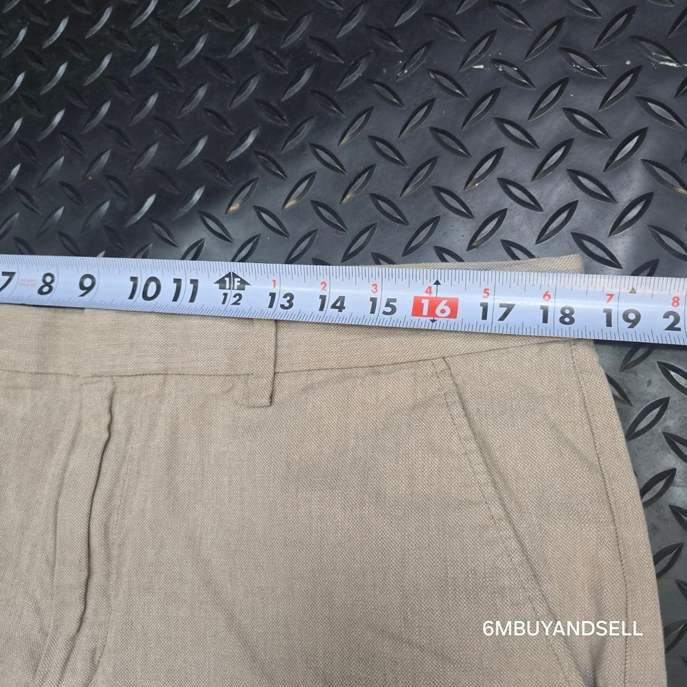 Banana Republic Kentfield Pant Mens 36x32 Tan Khaki Cotton Straight Chino 932384